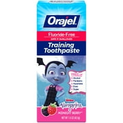 Orajel Vamparina Fluoride-Free Training Toothpaste, Midnight Berry Flavor, One 1.5oz Tube: Orajel #1 Pediatrician Recommended Brand for Kids Non-Fluoride Toothpaste