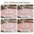 thumbnail image 7 of ODIKA 5'x7' Washable Area Rug Mauve Dusty Vintage Scroll Distressed Boho Border Motifs Trellis for Small Living Room, Bedroom, Easy Care, Non-Shedding, Pet Friendly, 7 of 7