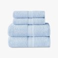 thumbnail image 1 of Mainstays Basics 4pk Towel Set, 2 Bath Towels, 2 Hand Towels, Light Blue, 1 of 6