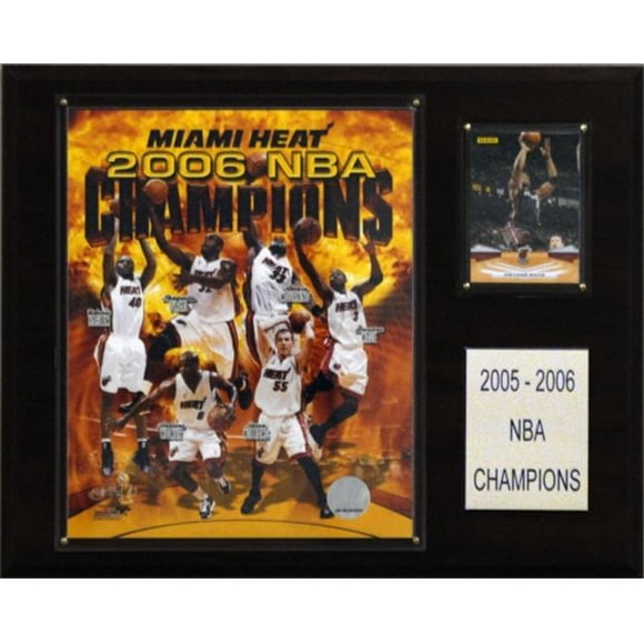C & I Collectables 1215NBA06 NBA Heat 2005-06 NBA Champions Plaque