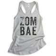 thumbnail image 1 of Zombae Tank Top, Ladies Racerback Tank Top, Halloween Tank, Funny Zombie Tank, Bae Tank, Silver Gray, Large, 1 of 1
