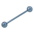 thumbnail image 1 of Solid Titanium Piercing Barbells 14G - Perfect for Nipples and Tongue- Sold Each, 1 of 6