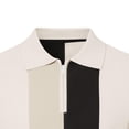 thumbnail image 3 of VgaVtl Short Sleeve Polo for Men Summer Big and Tall Color Block Zipper Collared Mens Shirts Outdoor Leisure, 3 of 4