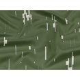 thumbnail image 6 of oneOone Rayon Olive Green Fabric Abstract Glitch Effect Sewing Craft Projects Fabric Prints By Yard 56 Inch Wide, 6 of 8