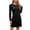 Black, variant on Dxzfnsa Womens Dresses Summer Casual Dress Long Sleeve Round Neck Dress Shift Dress for Women 2025(Khaki,S-2XL)