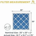 thumbnail image 2 of MervKing 20x20x2 Air Filter | MERV 11 | MPR 1000-1200 Ultra Pro | 8-Pack | Pleated HVAC AC Furnace Replacement Air Filters | Actual Size: 19.7" x 19.7" x 1.75", 2 of 7