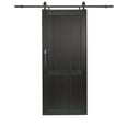 thumbnail image 2 of LTL Home Products Millbrooke Ready to Assemble Durable PVC Barn Door, Black, 2 of 2