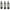 Black, variant on Elements Set of 3 12-inch Black Metal Decorative Lanterns