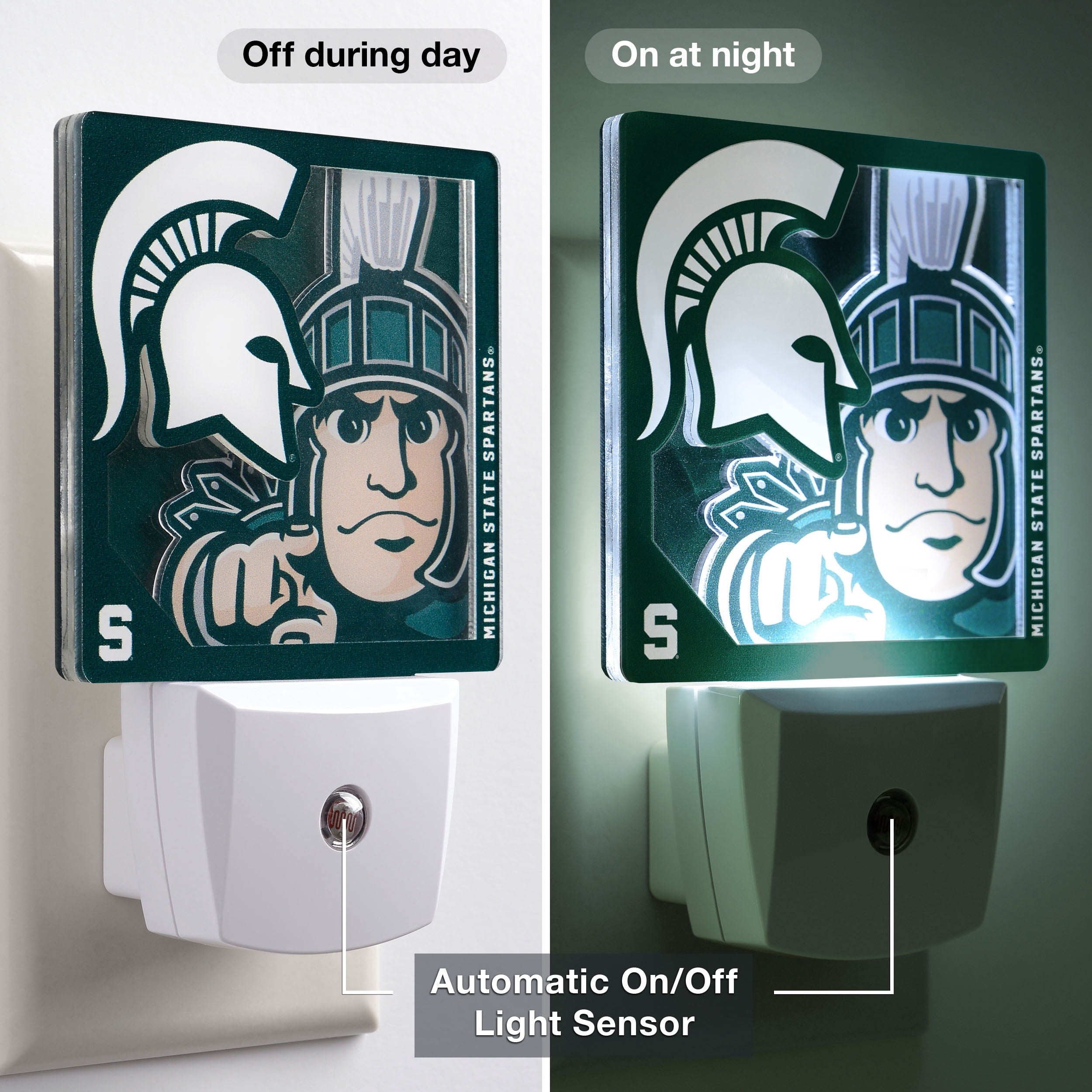 Michigan State Spartans Logo Series Nite Light