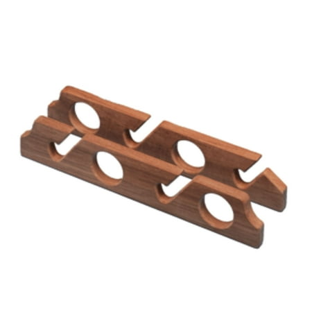 Set of 2 Brown Outdoor-Fishing Whitecap Teak Four-Rod Storage Rack 15