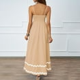 thumbnail image 4 of Kaemgyyd Maxi Dresses for Women Spaghetti Strap High Waist Boho Long Flowy Dresses Ruffle a Line Beach Sundresses, 4 of 4