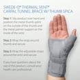 thumbnail image 5 of Swede-O Gray Thermal Vent Carpal Tunnel Brace with Thumb Spica, Right - Large/XLarge, 5 of 7