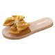thumbnail image 2 of Alpargata de paja de imitación, sandalias para mujer, pantuflas de mujer con tacón plano y playa plana floral Wmkox8yii  ytu6724, 2 of 5
