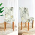 thumbnail image 3 of Yayeee 4 Pack Dining Chair Covers Stretch Parson Chairs Slipcovers Seat Protector, Gray Marble Pattern, 3 of 6