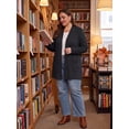 thumbnail image 4 of Cueply Plus Size Lightweight Cardigan for Women Long Sleeve Open Front Casual Cover Up with Pockets Soft Draped Layering Jacket 1X-4X, 4 of 9