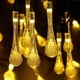 thumbnail image 1 of Guirnalda de 50 luces LED solares con 8 modos de iluminación y forma de lágrima, impermeables, para patio, jardín, árbol de patio, decoración de bodas (blanco cálido), 1 of 5