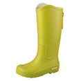 thumbnail image 3 of Willtoo Women Knee High Waterproof Rain Boots, Side Zip Reinforced Toe Lightweight Rain Booties, Non-Slip Sole Tall Rain Shoes, 3 of 5