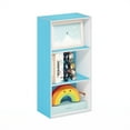 thumbnail image 2 of Furinno Luder 3-Tier Open Shelf Bookcase, Light Blue/White, 2 of 5