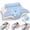 Blue, variant on RELOIVE Cervical Neck Pillow for Neck Pain Relief – Adjustable Height Insert & Detachable Roll – Dreamers Relief - Side Sleeper Back, & Stomach Use