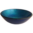 thumbnail image 1 of Novatto TIG-S132 VERDAZZURO Évier en Verre Bleu 16.5 in. Rond, 1 of 3