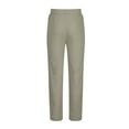 thumbnail image 6 of Lmnyox Men's Casual Linen Trousers with Pocket Lightweight Drawstring Lounge Pants Casual Straight Leg Beach Pants, 6 of 6