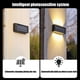 thumbnail image 5 of Aplique solar de pared | Paquete de 2 apliques de pared para exteriores con iluminación hacia arriba y hacia abajo para el hogar, jardín y porche, 5 of 9
