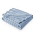 thumbnail image 1 of Manta polar para cama, tamaño doble, azul claro, 300 g/m², 1 of 8