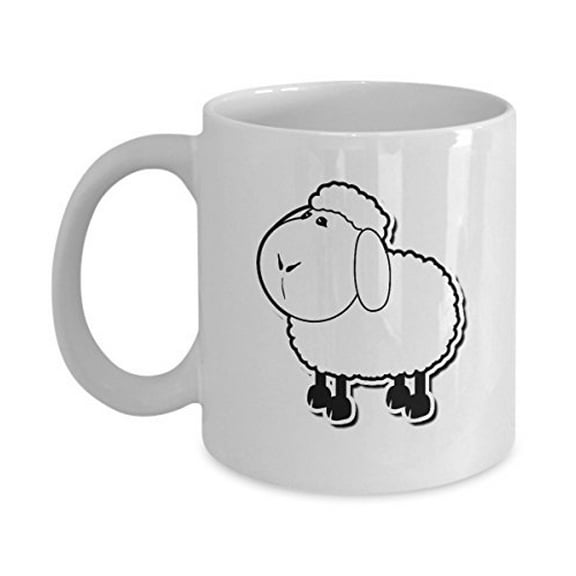 Lamb 11 oz Coffee Mug - Sheep Themed Gifts White Ceramic