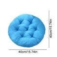 thumbnail image 2 of Taicans Soft Round Chair Pad,16Inch Thicken Chair Pads Seat Cushion Pillow,Anti-Slip Soft Round Stool Cushion Chair Pad for Garden Patio Home Kitchen office or Car Sitting,Blue, 2 of 2