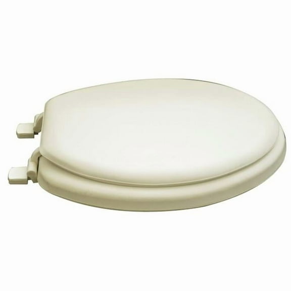 BathDecor Deluxe Soft Elongated Toilet Seat with a Closed Front in Tan.