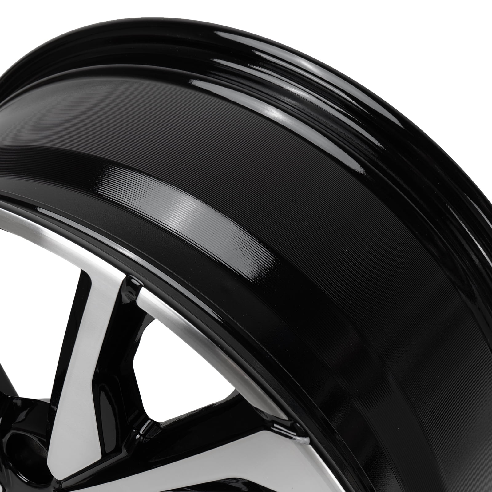 18" Wheel Rim 18x8-inch 5-Lug Black, for 2017-2021 Honda Civic, Replacement Rims