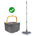 thumbnail image 5 of 2 PCS KZKR Spin Mop Head Square Cleaning Mop Head Replacement Easy Wring Microfibers Mop Refill, 5 of 9