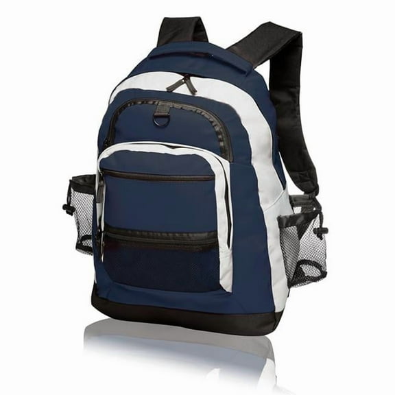 Multi Pocket Travelers Backpack, Blue