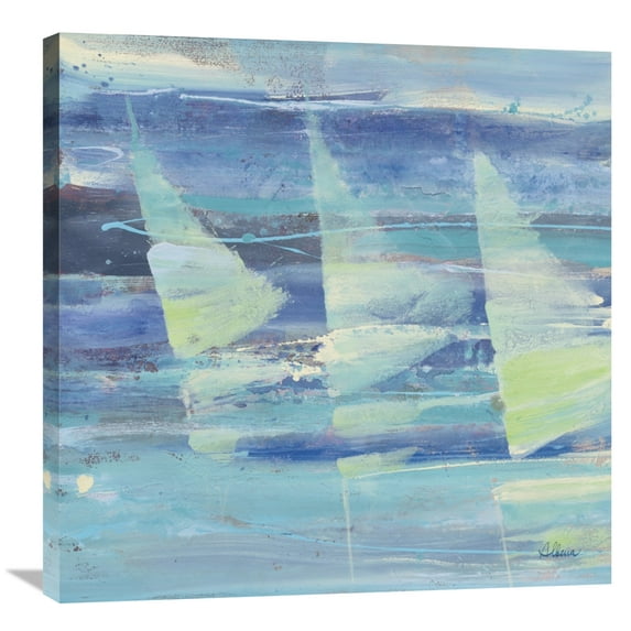 Global Gallery's 'Summer Sail I' By Albena Hristova Stretched Canvas Wall Art