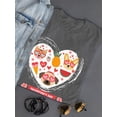 thumbnail image 3 of Valentine's Day Cute Pets  T-Shirt Women -Image by Shutterstock, Female 3X-Large, 3 of 4