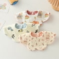 thumbnail image 4 of Baby Burp Cloth Double Sided Saliva Towel Newborns Teething Bib Breathable Drooling Towel 2-Use Mouth Wipe Cloth, 4 of 9