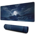 thumbnail image 1 of Extra-Large Gaming Mouse Pad with Stitched Edges - 31.5x11.8 Inch, Superior Micro-Weave Cloth, Non-Slip Base, Moonlight Design, Water Resistant for Gamers, Office & Home, 1 of 7