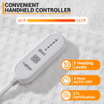 thumbnail image 4 of Cozy Electric Heated Throw Blanket Featuring Waffle Texture, Soft Flannel and Sherpa Materials, ETL Certified Safety, Machine Washable, Adjustable 5 Heat Settings with 4-Hour Auto Shutoff, 4 of 7