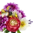 thumbnail image 2 of Mainstays 19''H Aritificial  Mixed Dahlia Buquet,Purple Color, 2 of 8