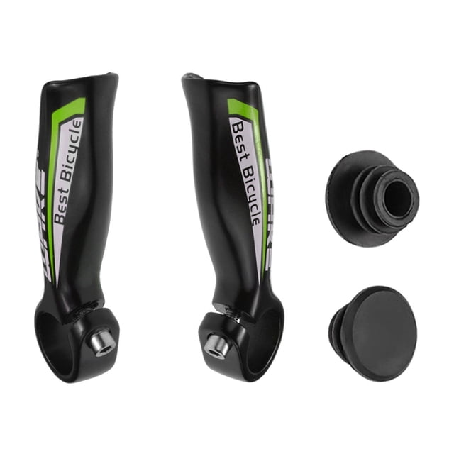 2 Pcs Mountain Bike Handlebar Ends Handle Bar Ends Cycling Accessories - Green