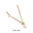 thumbnail image 3 of Collar de Escombros Irregulares Qarigey Cuarzo Rosa, 3 of 6
