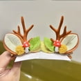 thumbnail image 1 of MaiMai nuevo diseño adornos de horquilla de Navidad lindo bola roja y verde oro rosa cuernos de ciervo adornos de horquilla de Navidad, 1 of 4