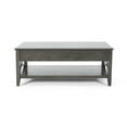 thumbnail image 2 of Noble House Moses Farmhouse Faux Wood Lift Top Coffee Table, Gray, 2 of 6