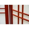 thumbnail image 4 of Legacy Decor Double Cross Shoji 3 Panel Room Divider, 71" Tall, Cherry Color, 4 of 5