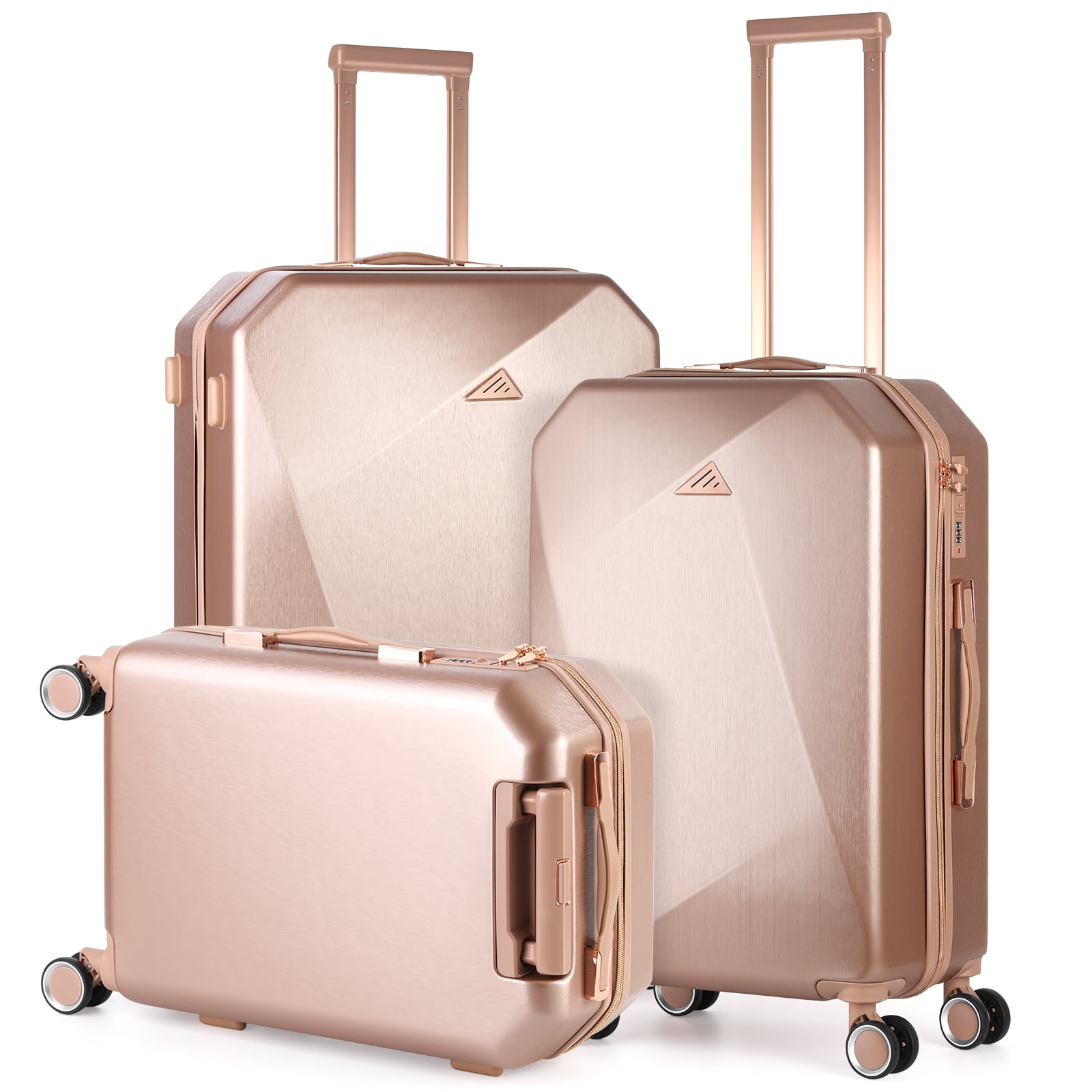 3Piece Set (20/24/28) Suitcases Hardside Luggage with Spinner Wheels