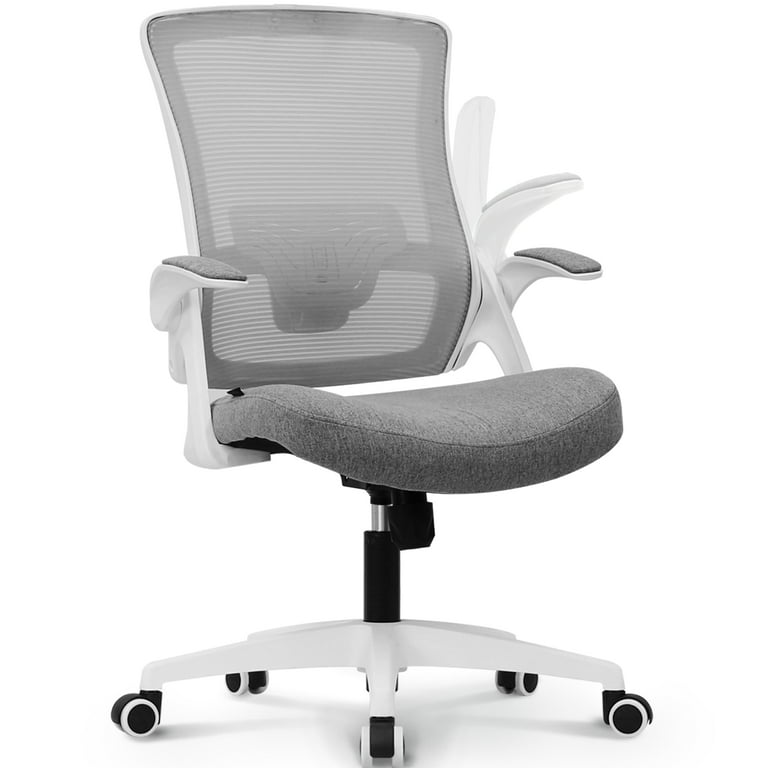 Neo Chair Ergonomic Mesh Office Chair with Weight Capacity Adjustable Lumbar Support Flip up Arms Gray Walmart