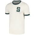 thumbnail image 2 of Men's Homefield Cream Michigan State Spartans Ringer T-Shirt, 2 of 3