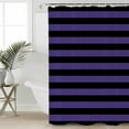 thumbnail image 4 of Halloween Theme Shower Curtain Set ，Waterproof Fabric Shower Curtains Purple and Black Stripes Shower Curtains for Bathroom,Bathroom Decor 36"x72", 4 of 7