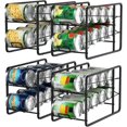 thumbnail image 1 of Hopper Stackable Can Organizer for Pantry  Can Organizer Storage Rack  4 Pack Can Food Organizer  Beverage Storage Holder for Refrigerator  Cabinet Can Dispenser for Pantry, 1 of 9
