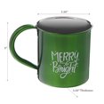 thumbnail image 2 of Christmas Stainless Steel Mug With Printing Merry & Bright - Set of 2, 2 of 3